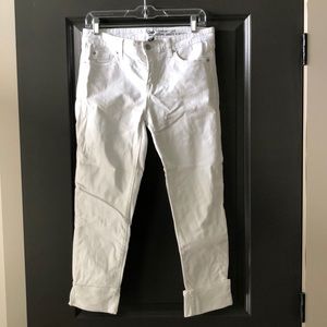 Gap Straight Cuff white jeans size 4